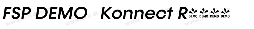 FSP DEMO   Konnect R字体转换